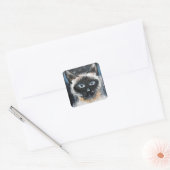 Siamkatze Quadratischer Aufkleber (Umschlag)