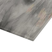 Siamkatze, schwarz-weiß schneidebrett (Ecke)