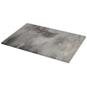 Siamkatze, schwarz-weiß schneidebrett (Ecke)