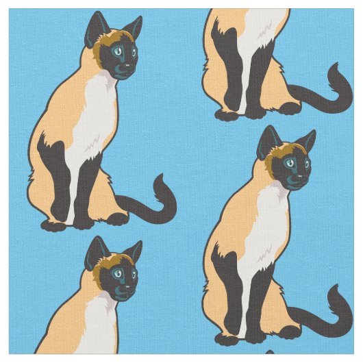 Siamkatze Stoff (Nahaufnahme)