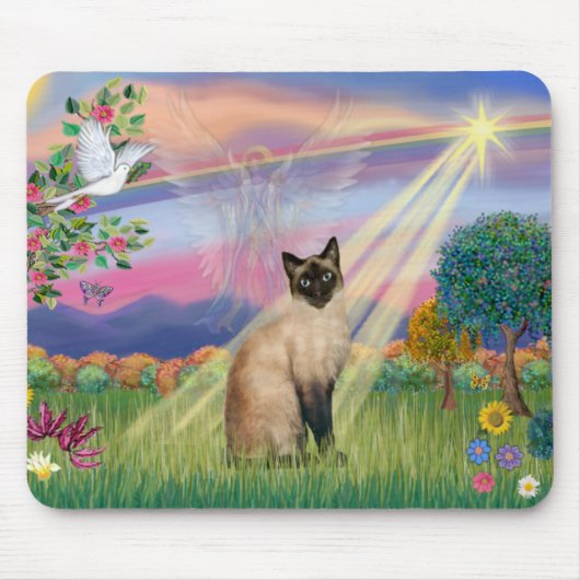 Siamkatze - Wolkenengel Mousepad (Vorne)