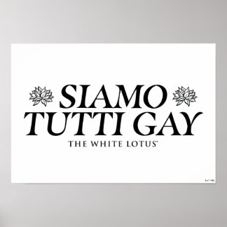 Siamo Tutti Gay - The White Lotus Poster