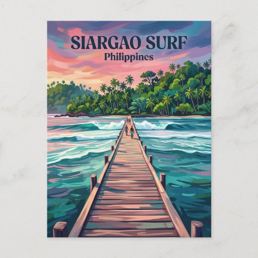 Siargao-Insel Philippinen Postkarte (Vorderseite)