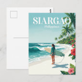 Siargao Philippines Postkarte (Vorne/Hinten)