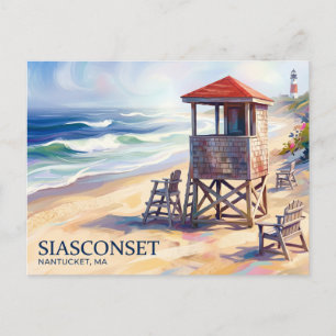 Siasconset Beach USA Postkarte