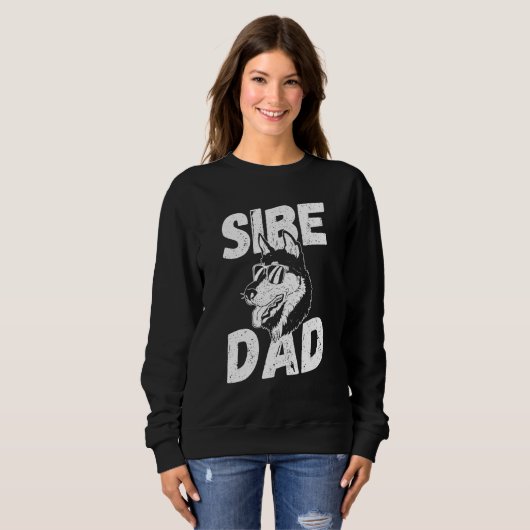 Sibe Dad Siberian Husky Sweatshirt (Vorne ganz)