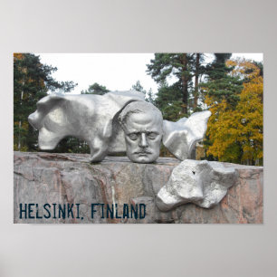 Sibelius-Denkmal, Helsinki, Finnland Poster