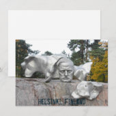 Sibelius monument, Helsinki, Finnland card (Vorne/Hinten)