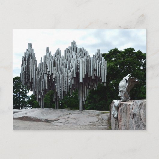 Sibelius Monument, Helsinki Finnland Postkarte (Vorderseite)