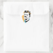 Sibelius Runder Aufkleber (Tasche)