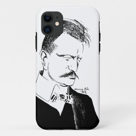Sibelius: Sketch von Albert Engström (1904) Case-M Case-Mate iPhone Hülle (Rückseite)