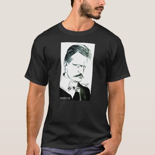 Sibelius: Skizze von Albert Engström (1904) T - Sh T-Shirt (Vorderseite)