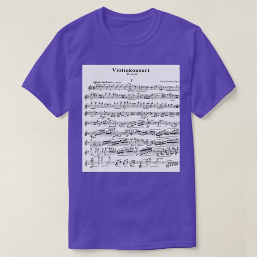 Sibelius Violinkonzert Long T-Shirt (Design vorne)