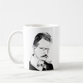 Sibelius: Zeichnung von Albert Engström (1904) Kaffeetasse (Links)