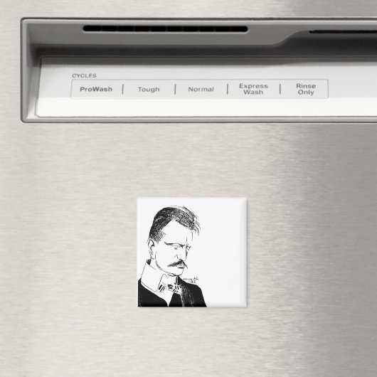 Sibelius: Zeichnung von Albert Engström (1904) Magnet (In Situ (Geschirrspüler))