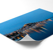 Sibenik at blue hour poster (Ecke)