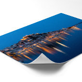 Sibenik at blue hour poster (Ecke)