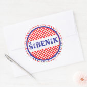 Šibenik City Pride Emblem – Croatian Identity Runder Aufkleber (Umschlag)