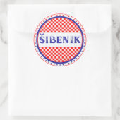 Šibenik City Pride Emblem – Croatian Identity Runder Aufkleber (Tasche)