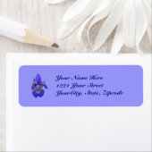 Siberian Blue Iris Address Label (Insitu)
