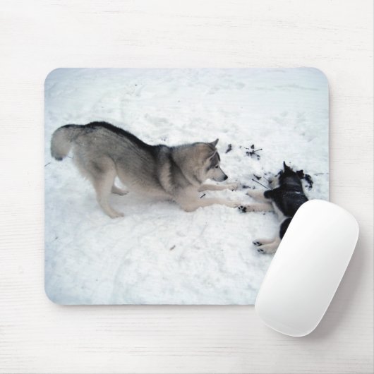 Siberian Huskies - Mousepad (Mit Mouse)