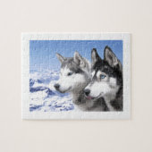 Siberian Huskies Puzzle (Horizontal)