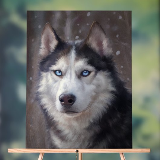 Siberian Husky Acrylschild (Neutral)