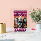 Siberian Husky Acrylschild (Hochzeit)