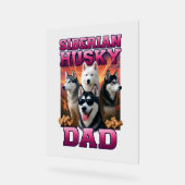 Siberian Husky Acrylschild (Winkel)