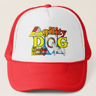 Siberian Husky Agility Truckerkappe