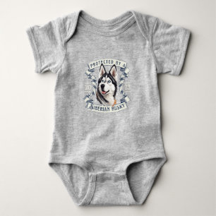 Siberian Husky Baby Bodysuit Baby Strampler