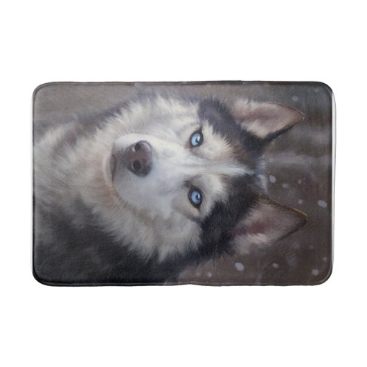 Siberian Husky Badematte (Vorderseite)