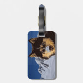 Siberian Husky Bag Tag Gepäckanhänger (Rückseite vertikal)