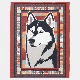 Siberian Husky Blanket Fleecedecke