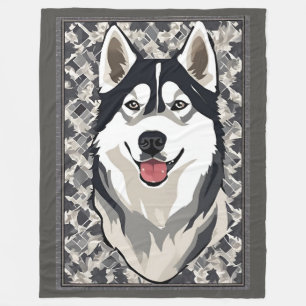 Siberian Husky Blanket Fleecedecke