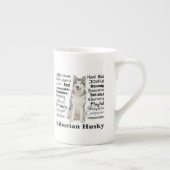 Siberian Husky Bone China Tasse (Rechts)