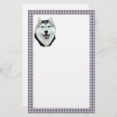 Siberian Husky Briefpapier (Vorne/Hinten)