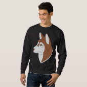 Siberian Husky Brown Sweatshirt (Vorne ganz)