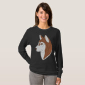 Siberian Husky Brown T-Shirt (Vorne ganz)