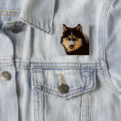 Siberian Husky Button (Beispiel)