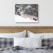Siberian Husky Canvas Print Leinwanddruck (Insitu (Schlafzimmer))