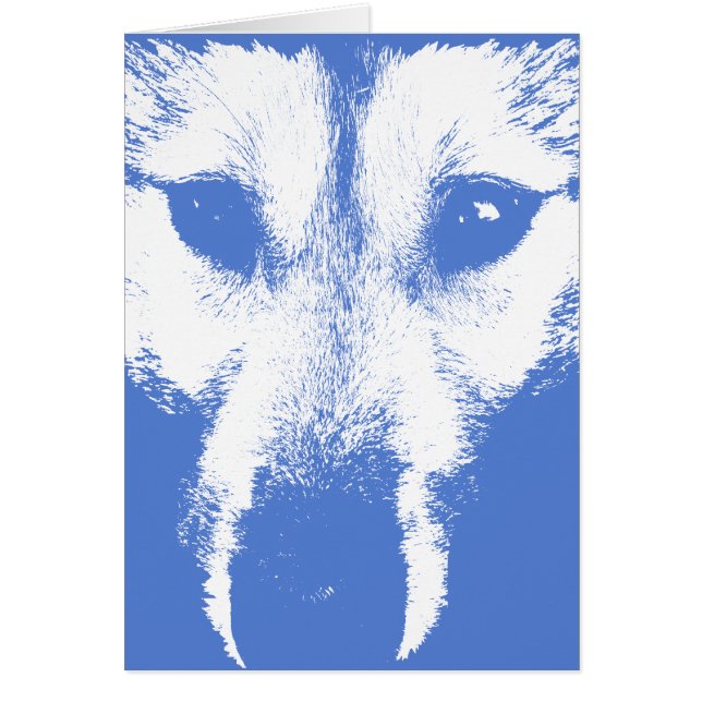 Siberian Husky Card / Alaskan Malamute Card (Vorne)