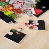 Siberian husky christmas tree lights Dog Xmas Puzzle (Seite)