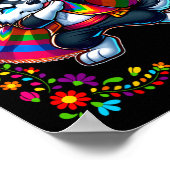 Siberian Husky Cinco De Mayo Pet Lover Funny Dog Poster (Ecke)