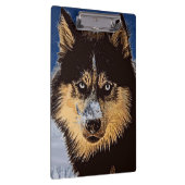 Siberian Husky Clipboard Klemmbrett (Rechts)