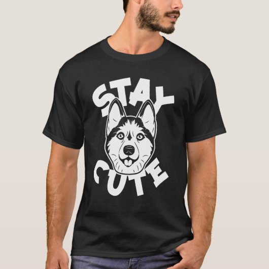 Siberian Husky Cool  Pet Dog Breed Stay Cute T-Shirt (Vorderseite)