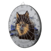 Siberian Husky Dart Board Dartscheibe (Vorderseite rechts)