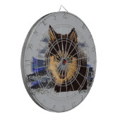Siberian Husky Dart Board Dartscheibe (Vorderseite Links)