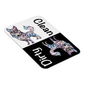 Siberian Husky Dishwasher Magnet (Rechte Seite)