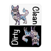Siberian Husky Dishwasher Magnet (Vertikal)